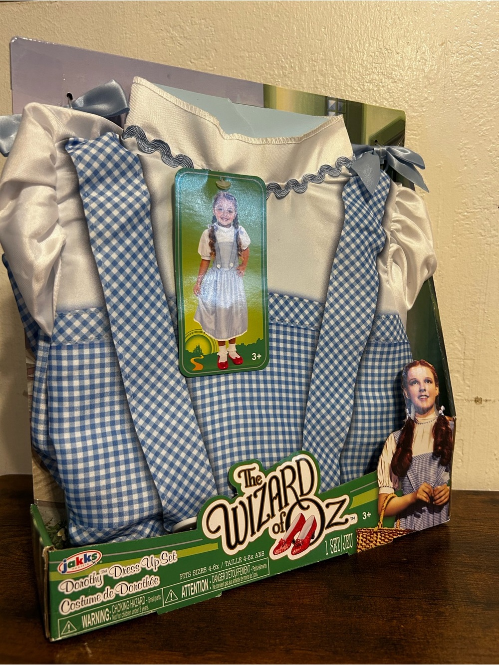 The Wizard of Oz Dorothy Dress-Up Costume - Girls 3+ Blue Gingham